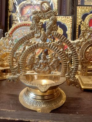 Brass wall hanging diya