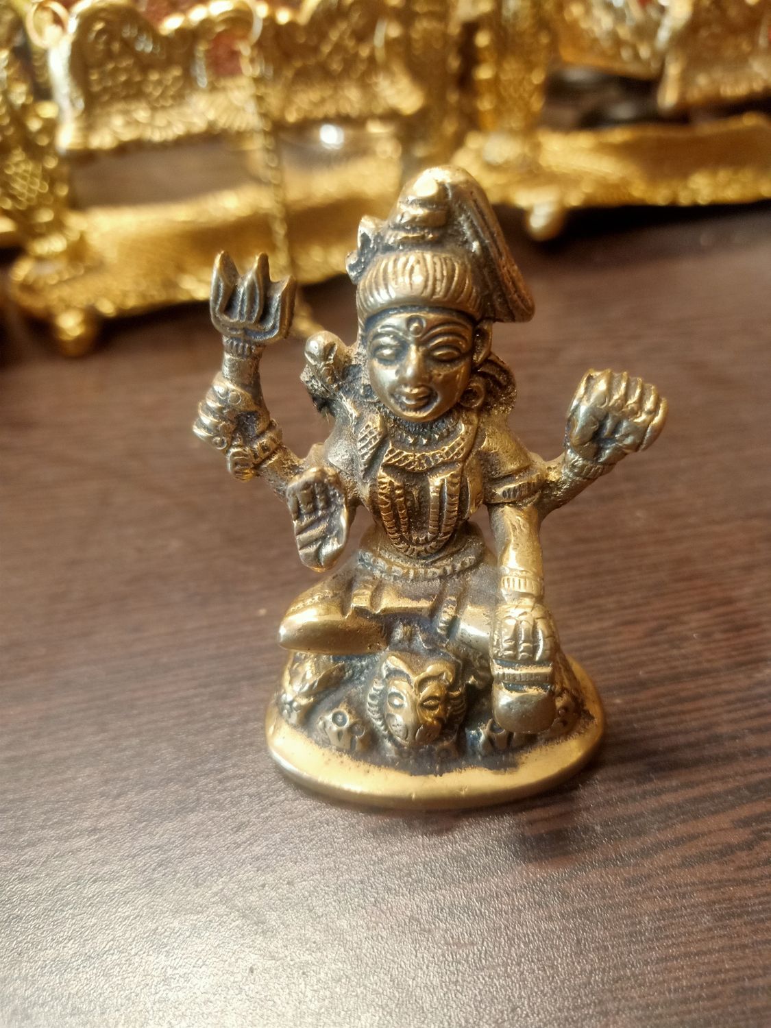 Brass shiva