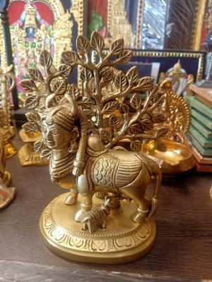 Brass kamadenu &amp; kalpavriksh