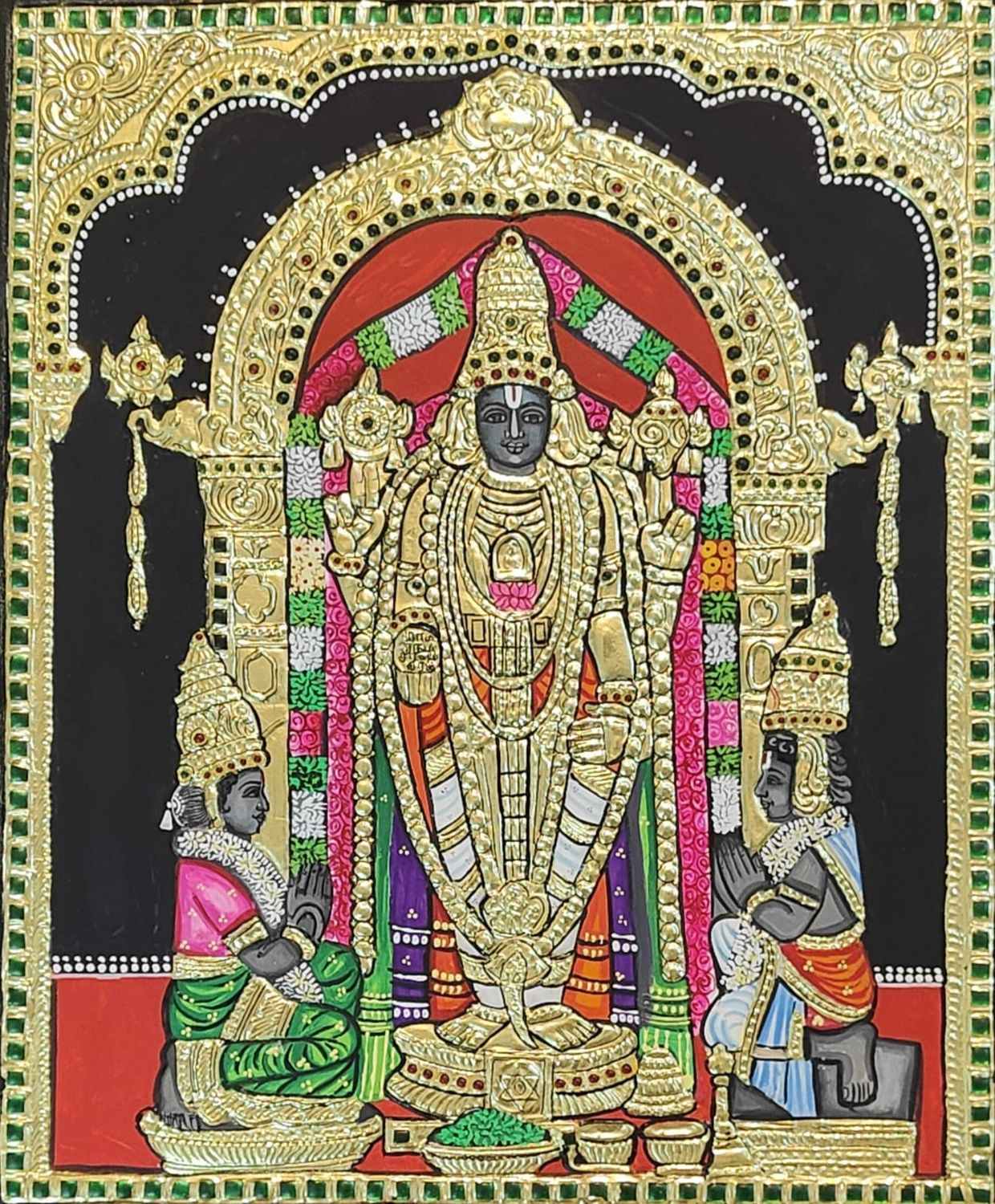 Uppiliappan Swamy Tanjore painting