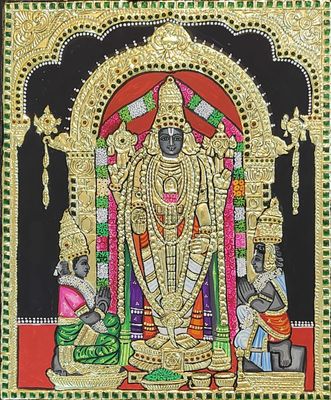 Uppiliappan Swamy Tanjore painting