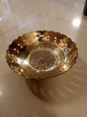Brass kalamkari bowl (L)