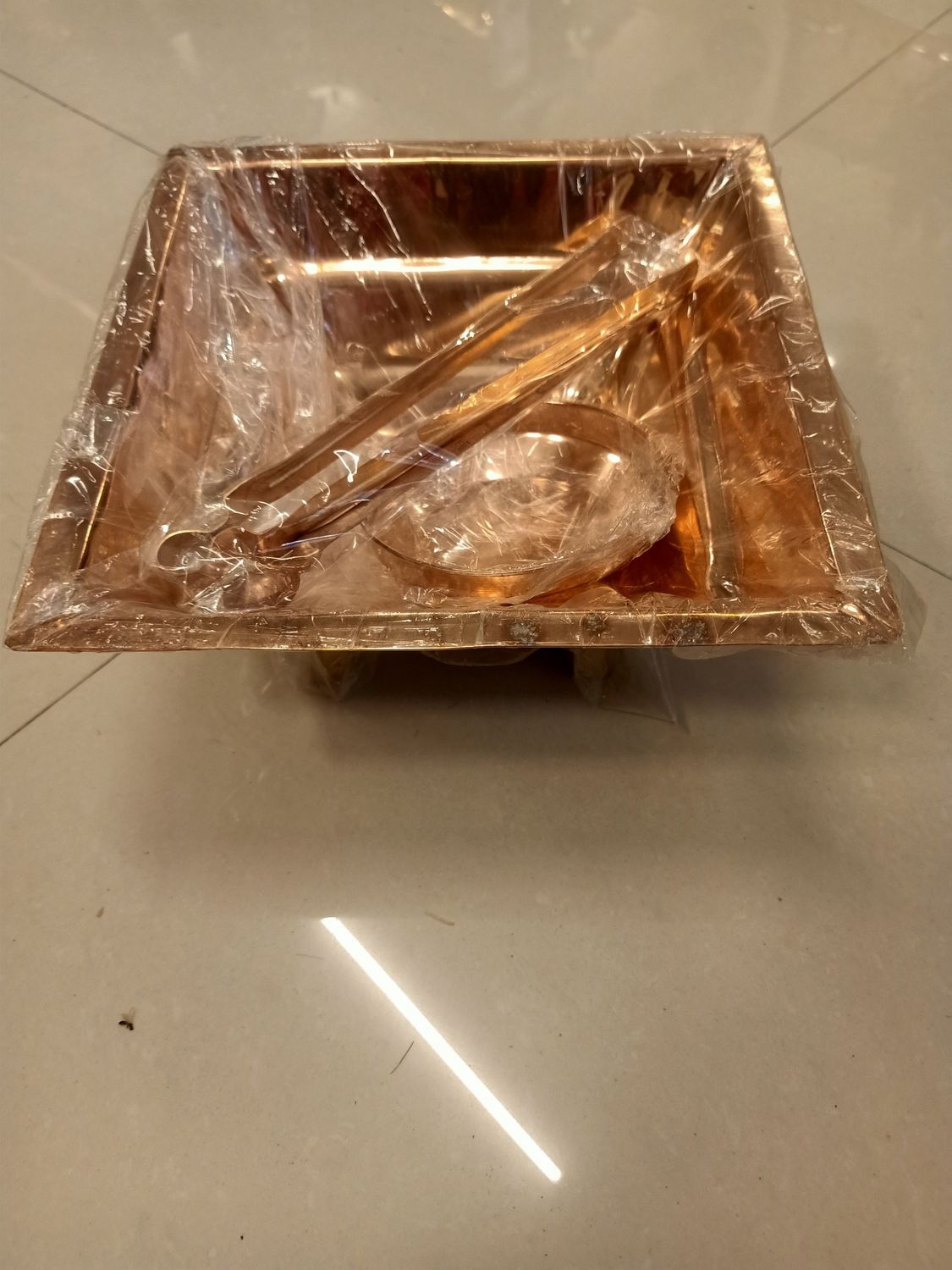 Copper havan set