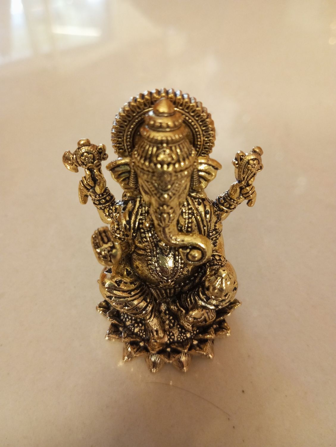 Brass Ganesha (light weight)-1