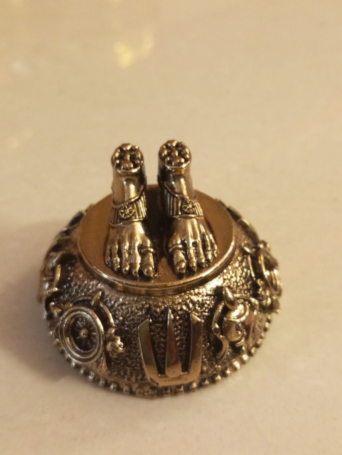Brass Tripathi Balaji feet (light weight)