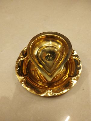 Brass diya (lightweight)