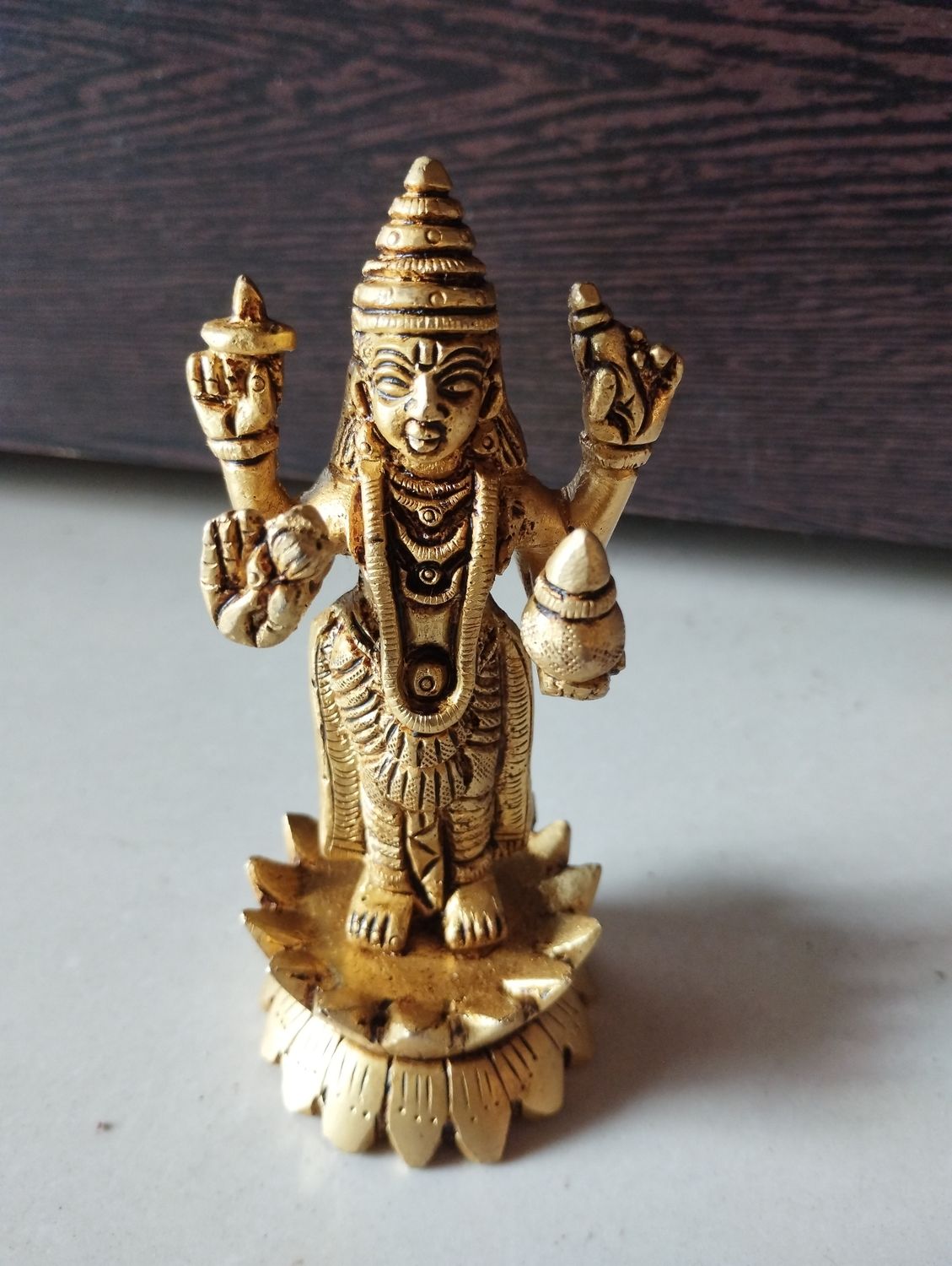Brass dhanvantari idol
