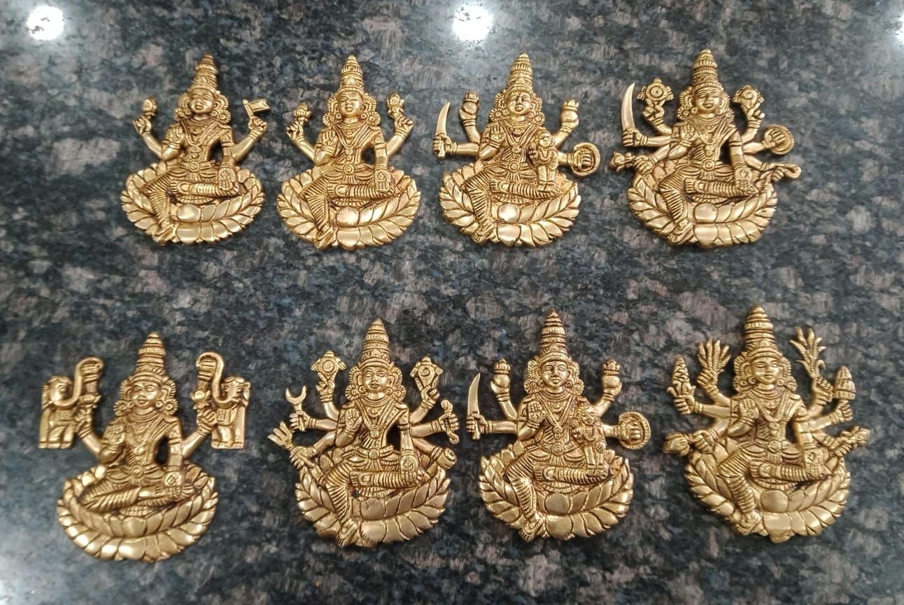Ashtalakshmi brass idol