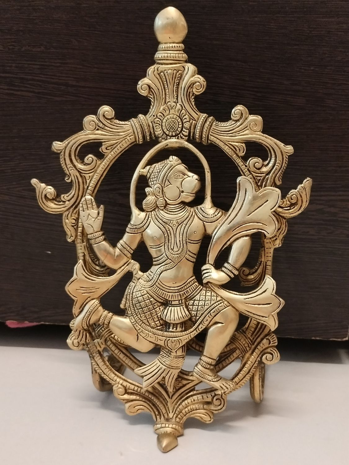 Hanuman table top brass idol
