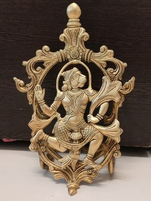 Hanuman table top brass idol