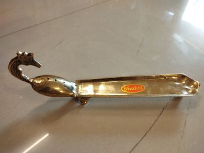 Brass peacock agarbatti stand