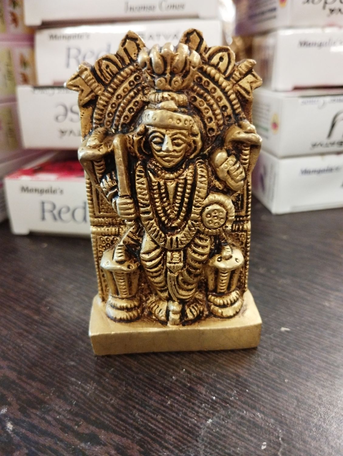 Brass bhairavar idol