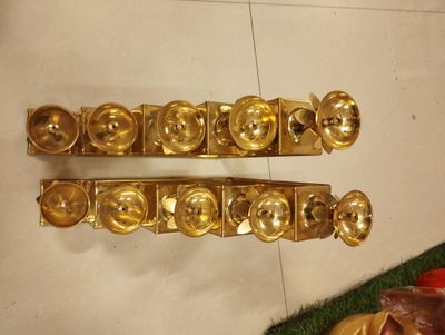 Brass 5 steps diya (pair)