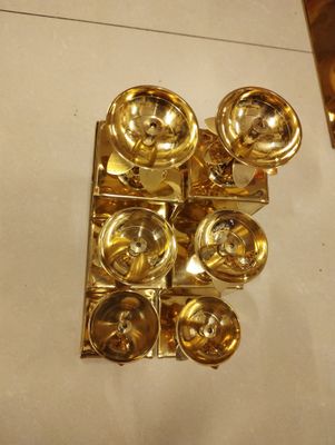 Brass 3 steps diya (pair)