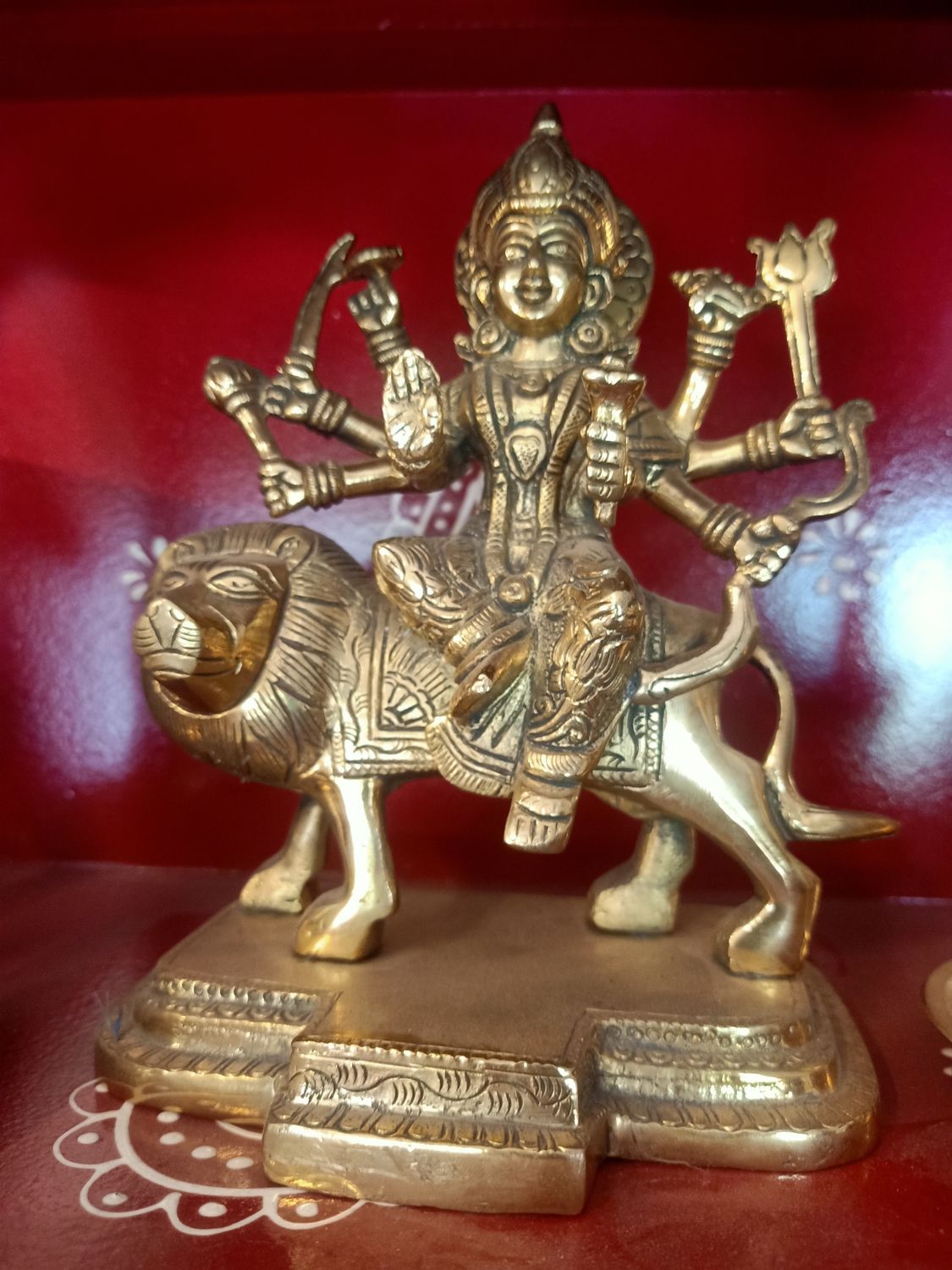 Brass Durga idol