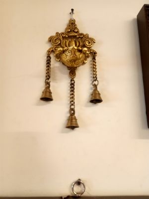 Brass wall hanging diya