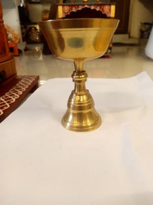 Brass diya