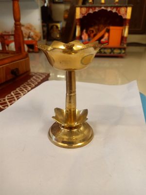 Brass diya