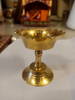 Brass diya