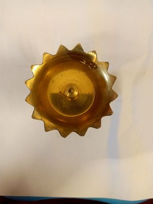 Brass diya