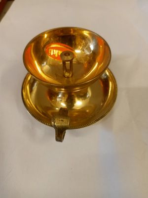 Brass diya