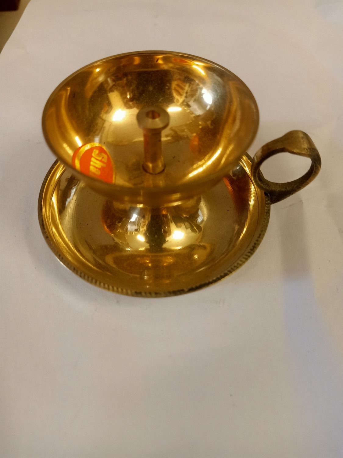 Brass diya