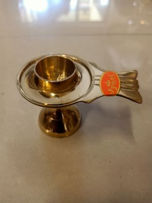 Brass salligrama stand
