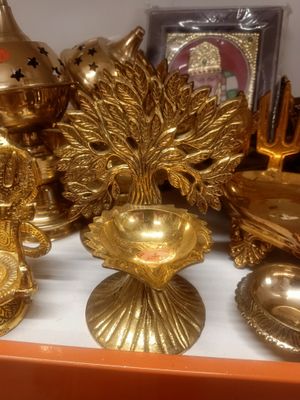 Brass kalpavriksham diya