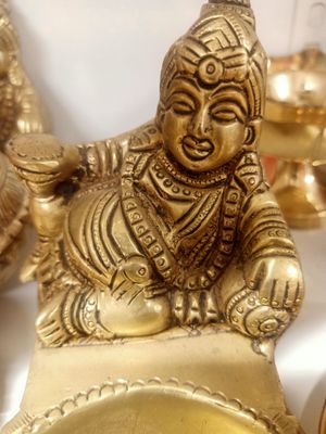 Brass kubera diya