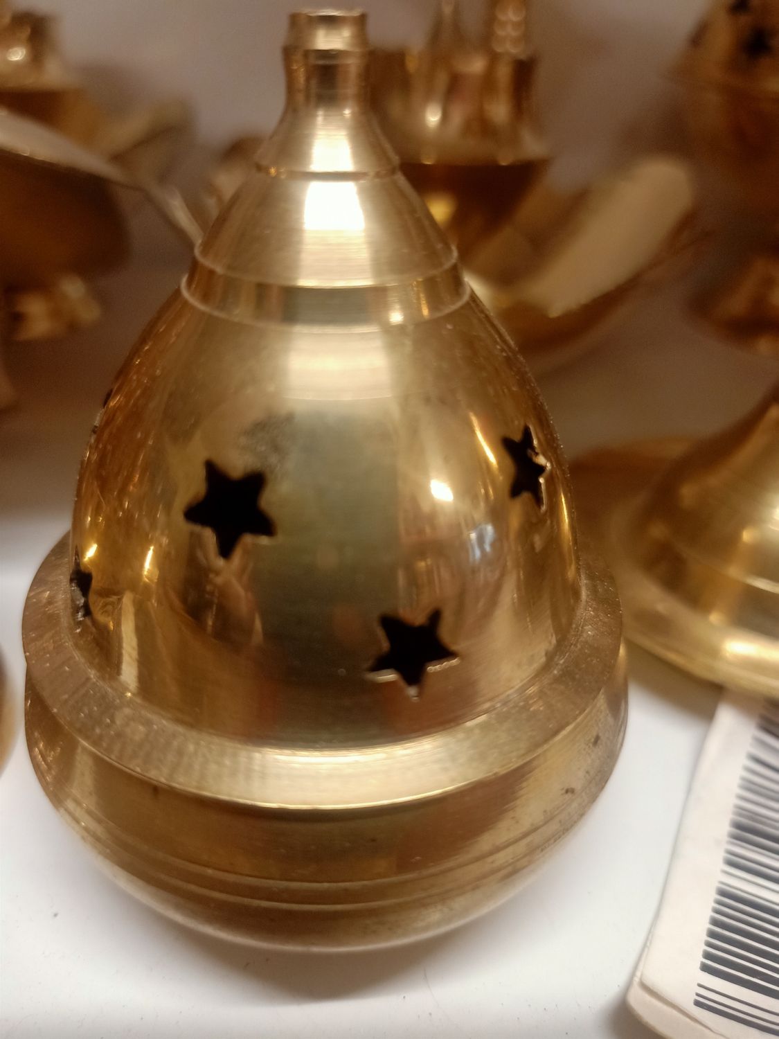 Brass diya with lid