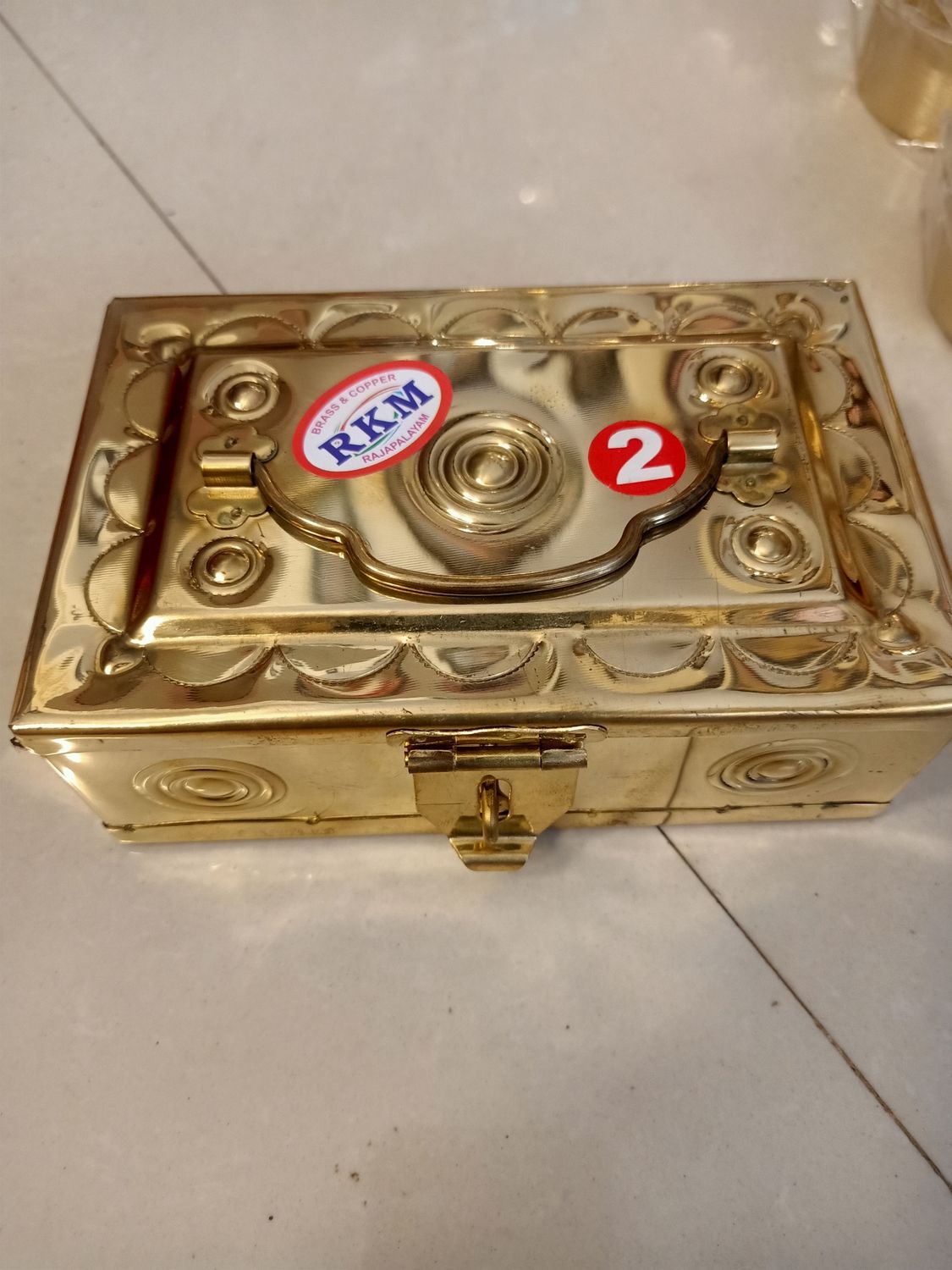 Brass cash box