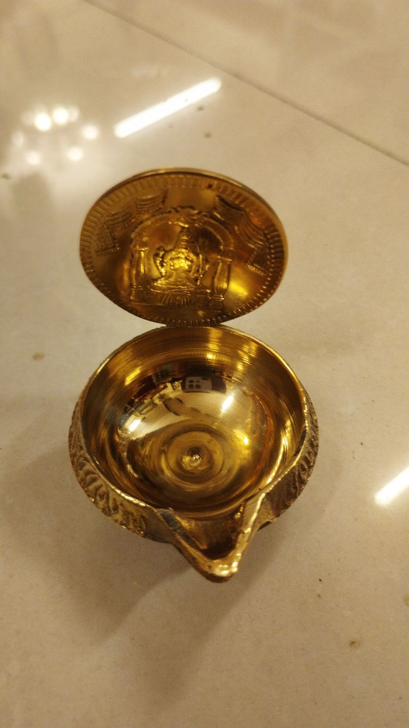 Brass kubera kamakshi diya small