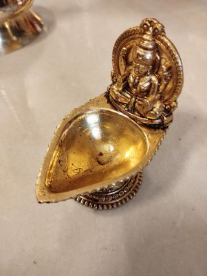 Brass light weight lakshmi diya