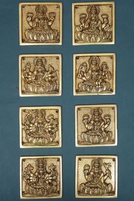 Brass Astalakshmi wall hanging