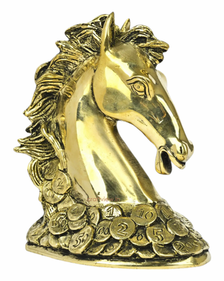 Brass vasthu coin horse