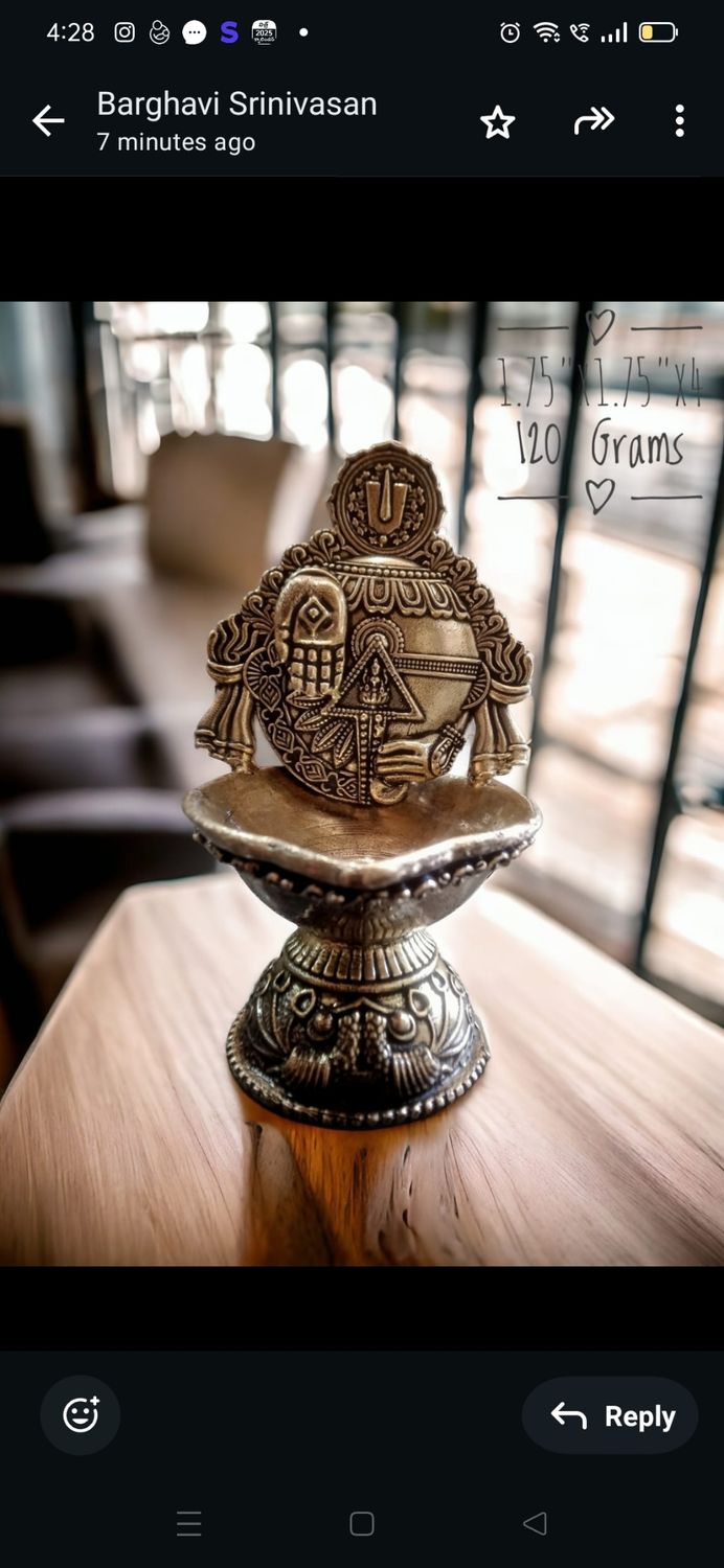 Brass balaji lamp (LT)