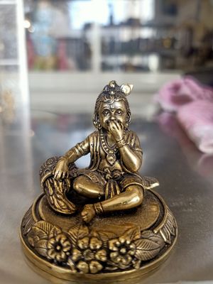 Brass butter Krishna (LT)