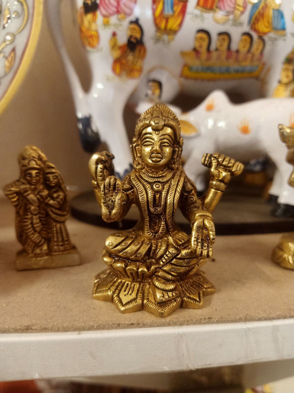 Brass balatripurasundari idol