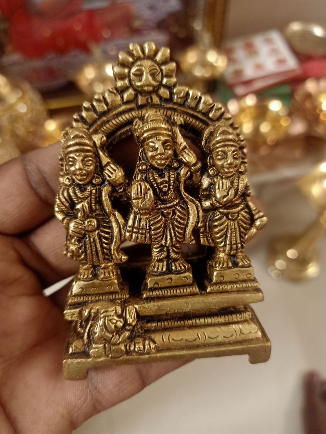 Brass kodanda ramar  idol