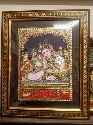 Yashoda krishna Tanjore painting - 8/10 frame extra