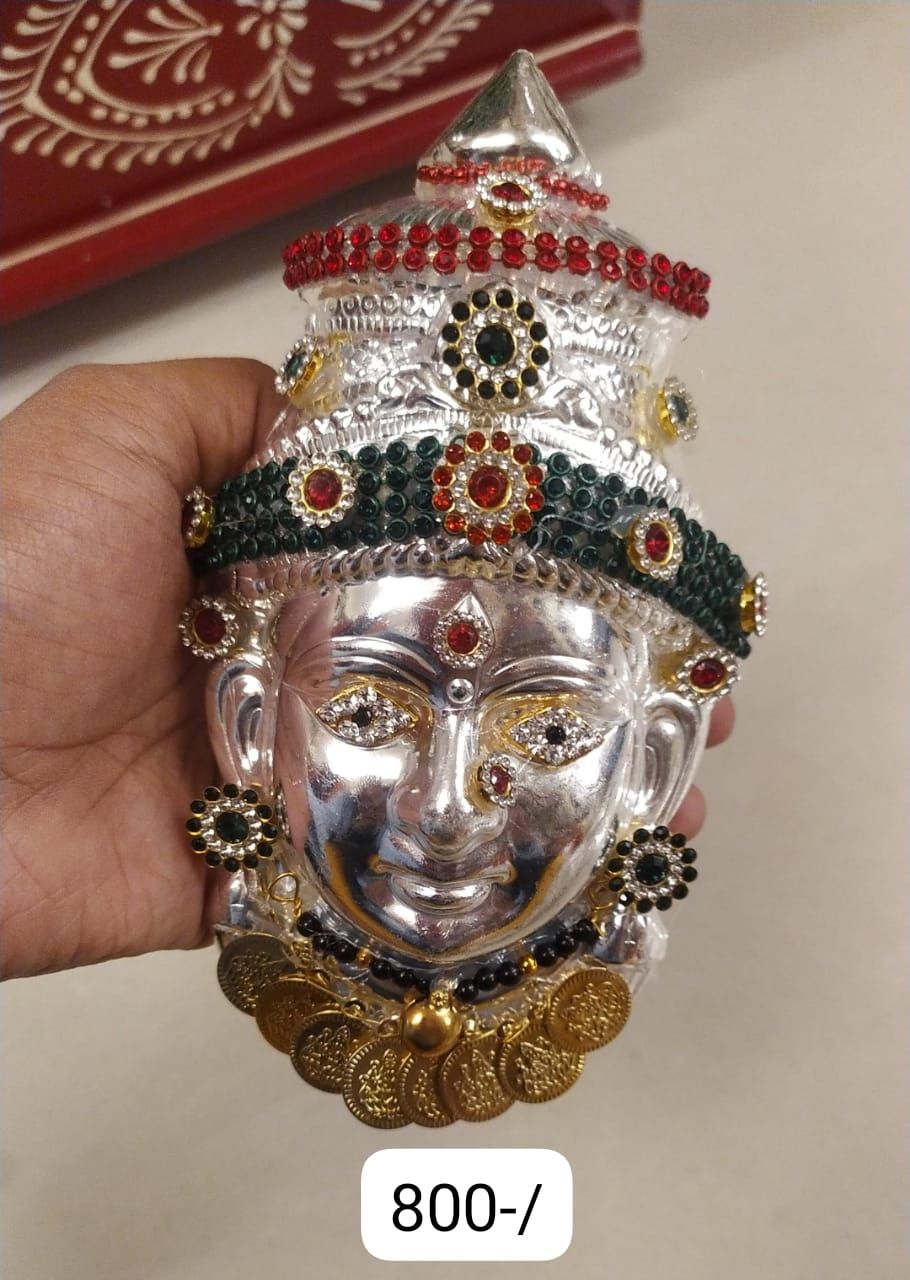 Lakshmi face germen silver -2