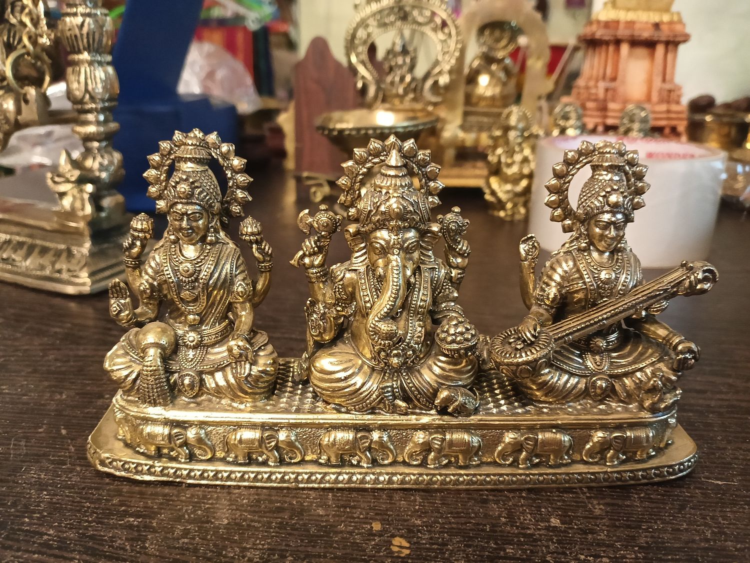 Lakshmi Ganesh saraswati idol (LT)