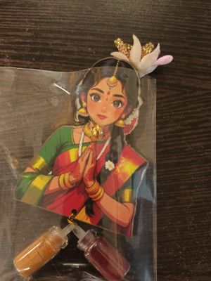 Fridge magnet wellcome lady