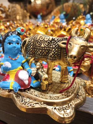 Kamadhenu with krishna