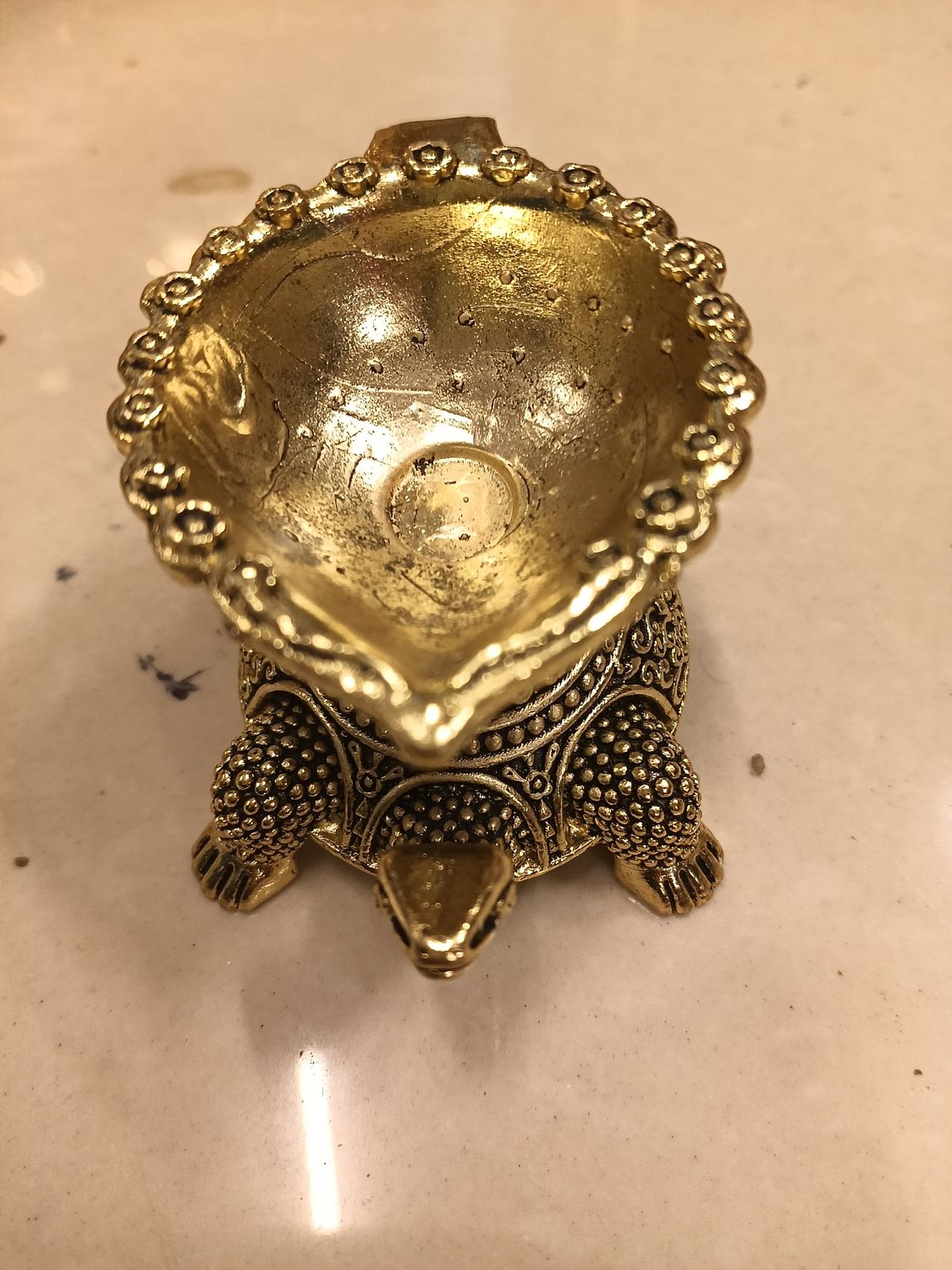Tortoise diya (leight weight brass)