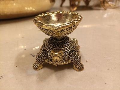 Tortoise diya (leight weight brass)