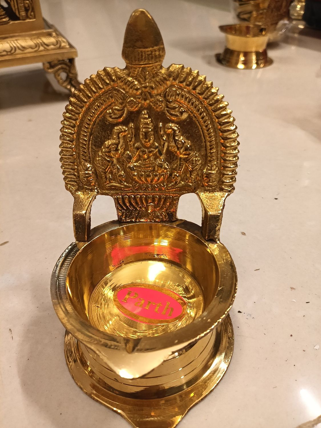 Brass kamakshi diya