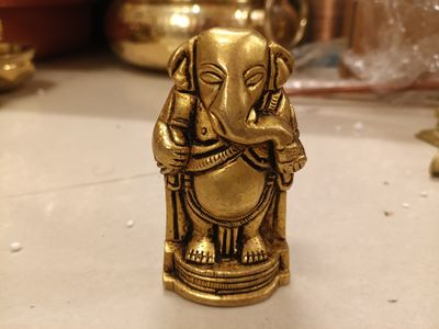 Brass  standing ganesh