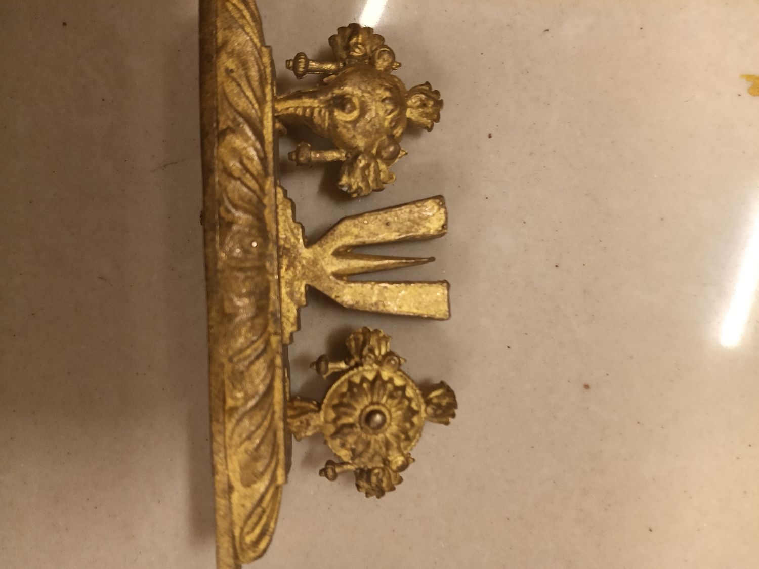 Brass  namma sanku chakra  idol