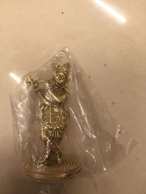Brass krishna idol